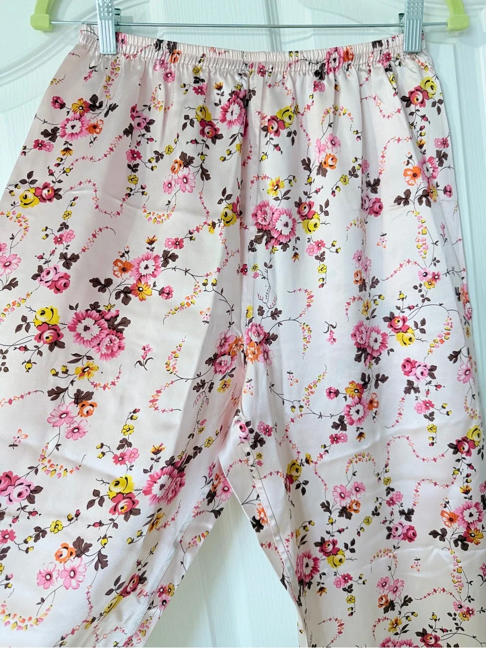 {Daerli} 100% Chinese Mulberry Silk Floral Sleepwear Luxury Pajama Set - NWT